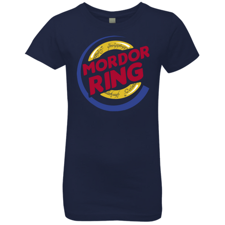 T-Shirts Midnight Navy / YXS Mordor Ring Girls Premium T-Shirt