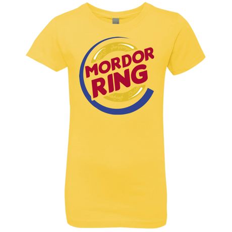 T-Shirts Vibrant Yellow / YXS Mordor Ring Girls Premium T-Shirt