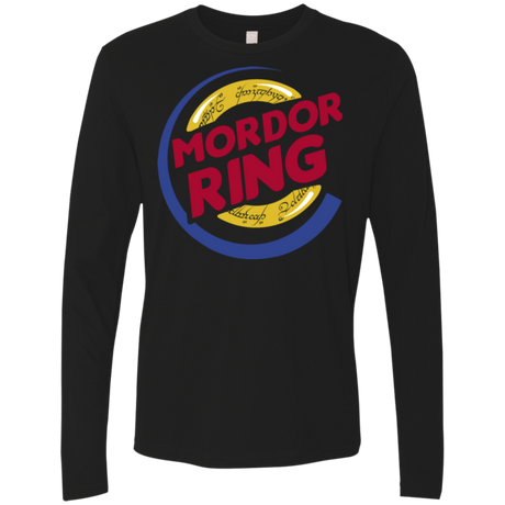 T-Shirts Black / Small Mordor Ring Men's Premium Long Sleeve