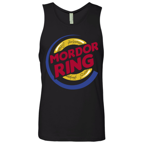 T-Shirts Black / Small Mordor Ring Men's Premium Tank Top