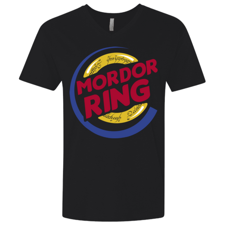 T-Shirts Black / X-Small Mordor Ring Men's Premium V-Neck