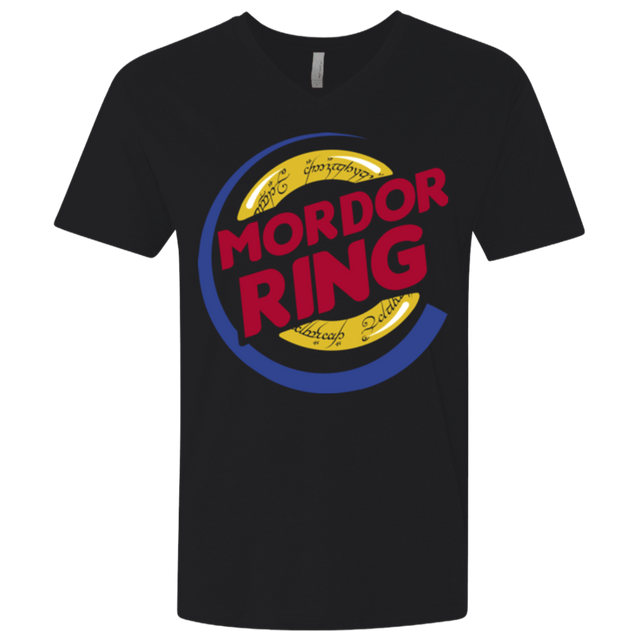 T-Shirts Black / X-Small Mordor Ring Men's Premium V-Neck