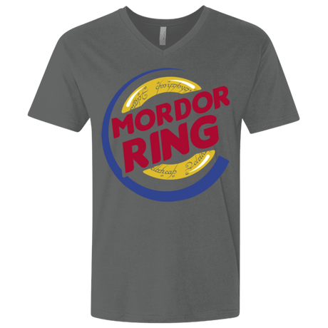 T-Shirts Heavy Metal / X-Small Mordor Ring Men's Premium V-Neck