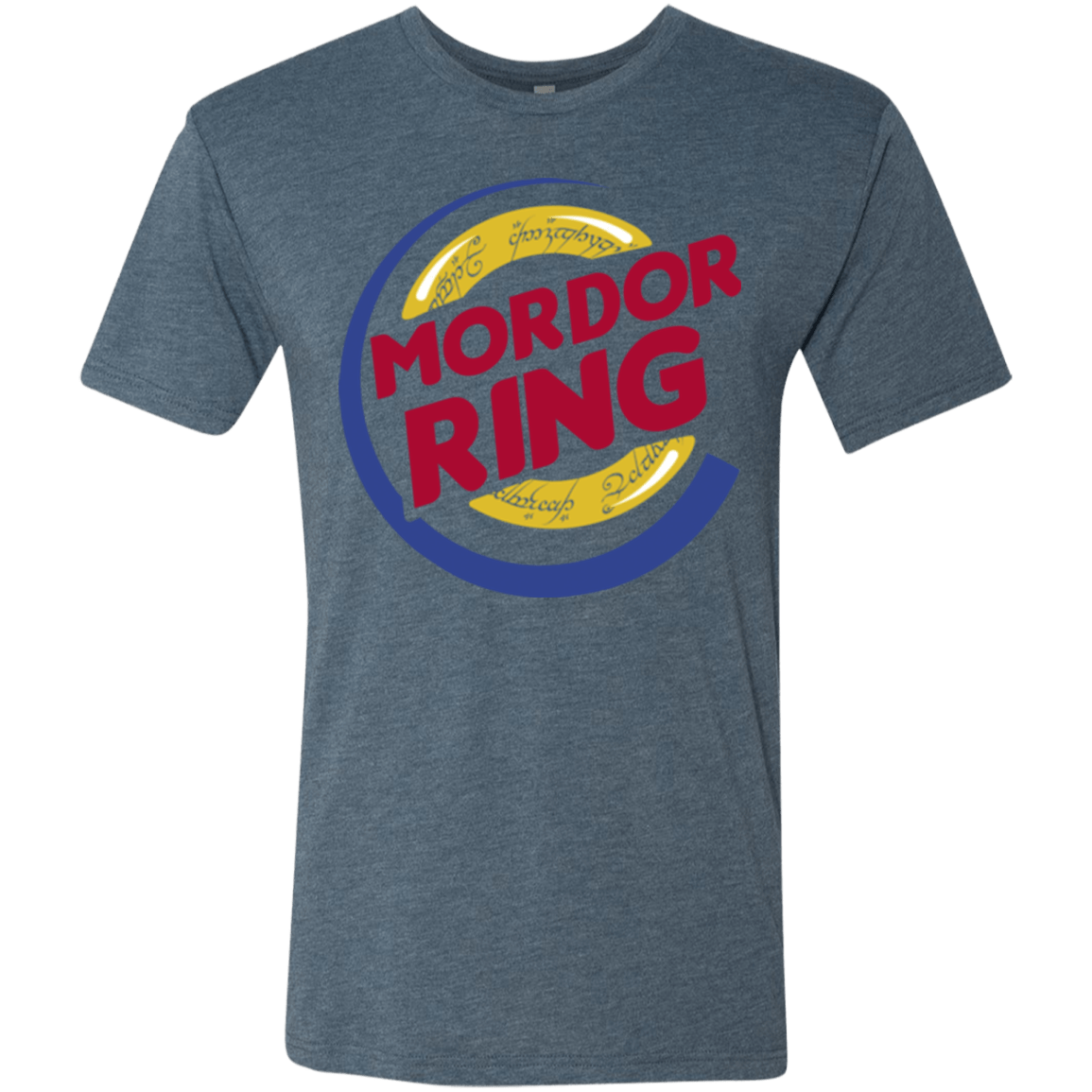 T-Shirts Indigo / Small Mordor Ring Men's Triblend T-Shirt