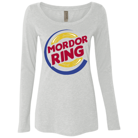 Mordor Ring Women's Triblend Long Sleeve Shirt