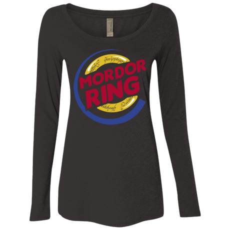T-Shirts Vintage Black / Small Mordor Ring Women's Triblend Long Sleeve Shirt