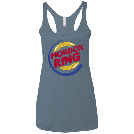 T-Shirts Indigo / X-Small Mordor Ring Women's Triblend Racerback Tank