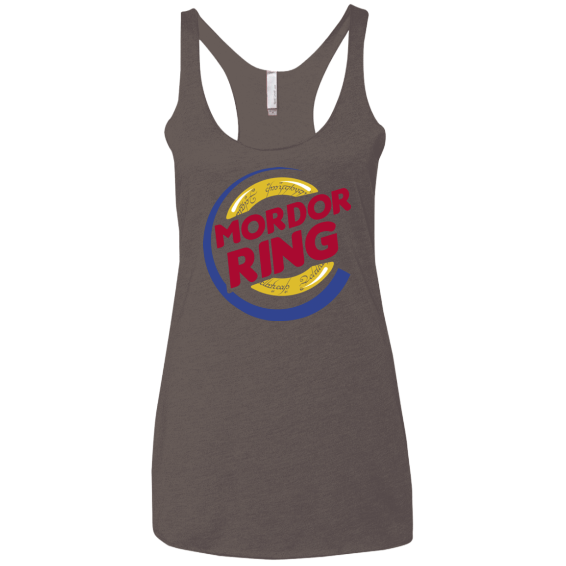 T-Shirts Macchiato / X-Small Mordor Ring Women's Triblend Racerback Tank