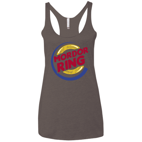 T-Shirts Macchiato / X-Small Mordor Ring Women's Triblend Racerback Tank