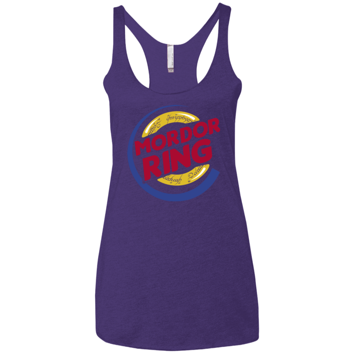 T-Shirts Purple / X-Small Mordor Ring Women's Triblend Racerback Tank