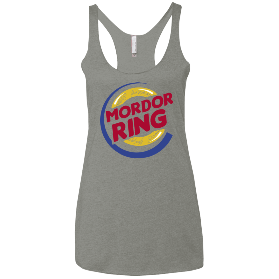 T-Shirts Venetian Grey / X-Small Mordor Ring Women's Triblend Racerback Tank