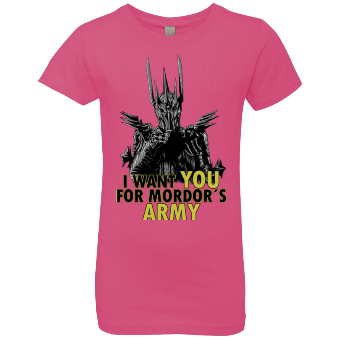 T-Shirts Hot Pink / YXS Mordors army Girls Premium T-Shirt