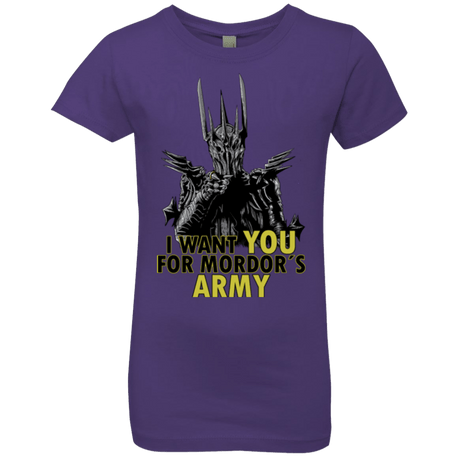 T-Shirts Purple Rush / YXS Mordors army Girls Premium T-Shirt