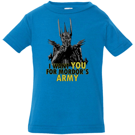 T-Shirts Cobalt / 6 Months Mordors army Infant Premium T-Shirt