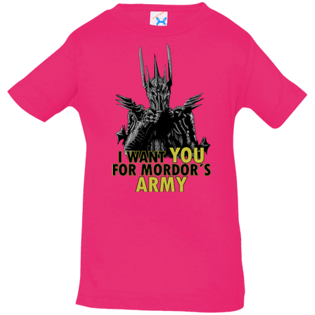 T-Shirts Hot Pink / 6 Months Mordors army Infant Premium T-Shirt