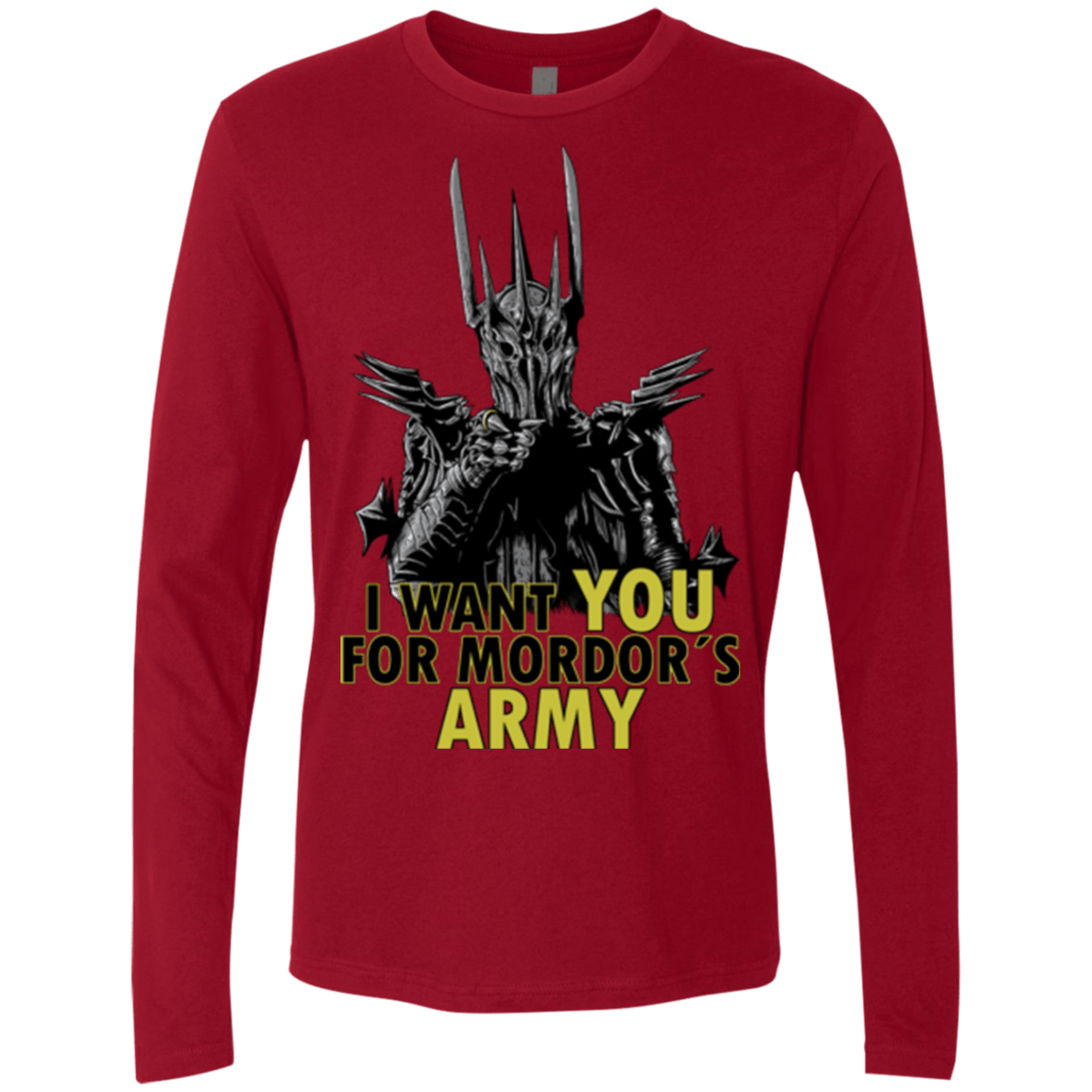 T-Shirts Cardinal / Small Mordors army Men's Premium Long Sleeve