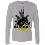 T-Shirts Heather Grey / Small Mordors army Men's Premium Long Sleeve