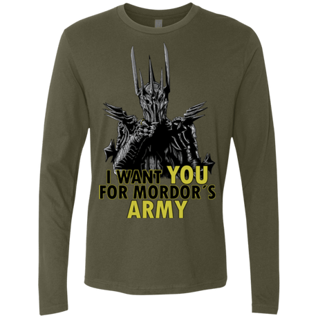 T-Shirts Military Green / Small Mordors army Men's Premium Long Sleeve