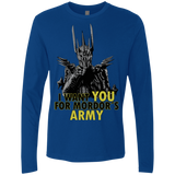 T-Shirts Royal / Small Mordors army Men's Premium Long Sleeve