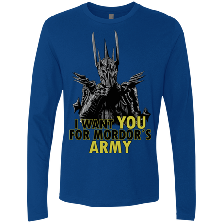 T-Shirts Royal / Small Mordors army Men's Premium Long Sleeve