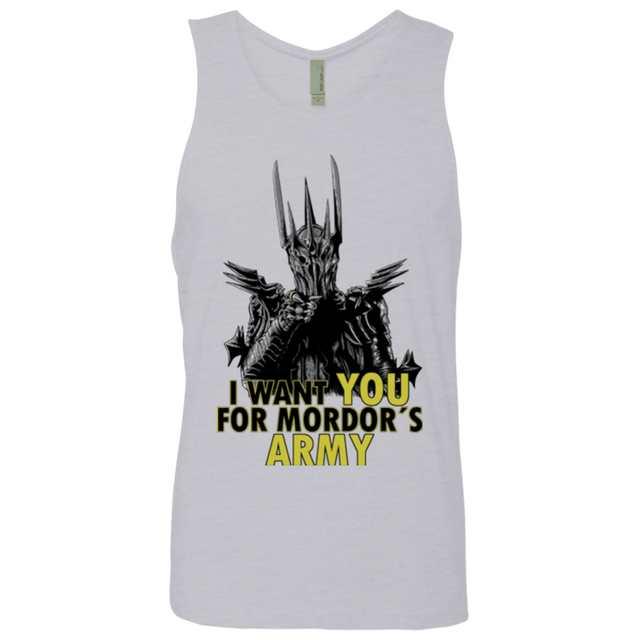 T-Shirts Heather Grey / Small Mordors army Men's Premium Tank Top