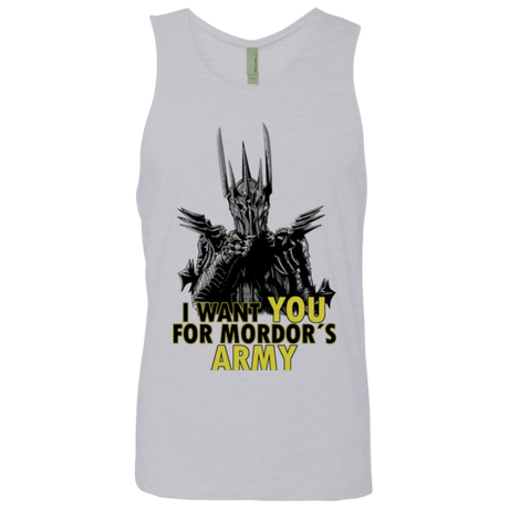 T-Shirts Heather Grey / Small Mordors army Men's Premium Tank Top