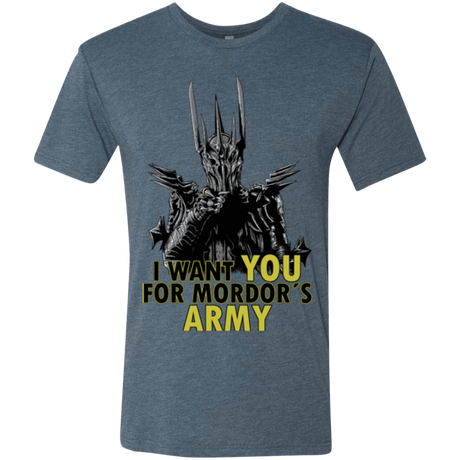 T-Shirts Indigo / Small Mordors army Men's Triblend T-Shirt