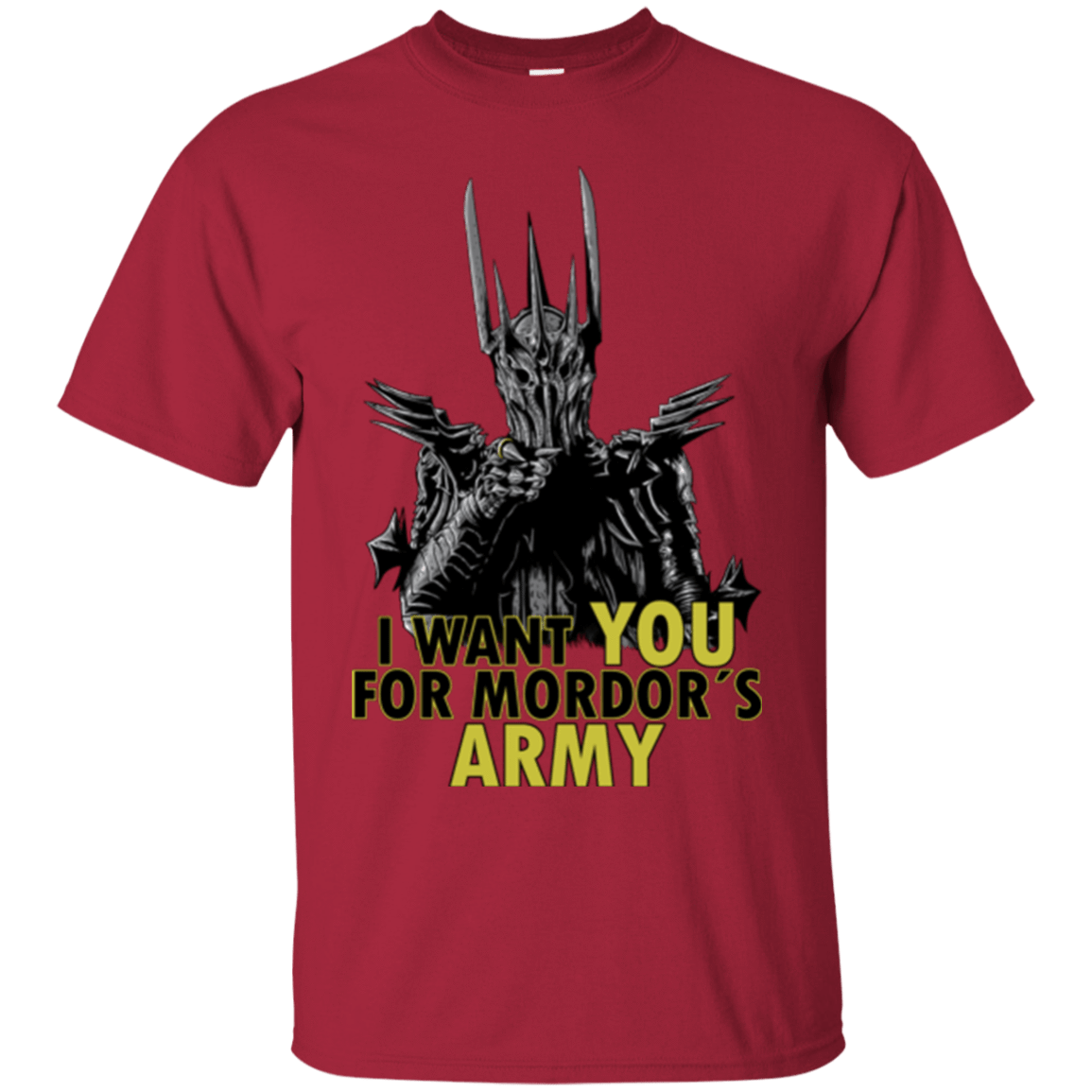 T-Shirts Cardinal / Small Mordors army T-Shirt
