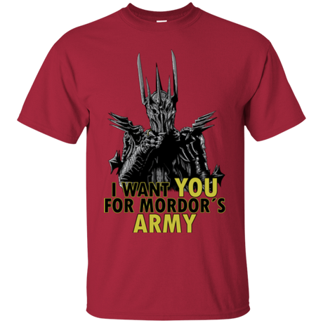 T-Shirts Cardinal / Small Mordors army T-Shirt