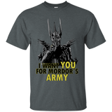 T-Shirts Dark Heather / Small Mordors army T-Shirt