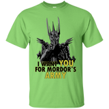 T-Shirts Lime / Small Mordors army T-Shirt