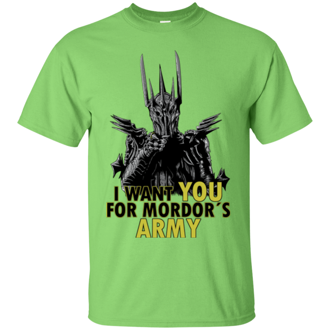 T-Shirts Lime / Small Mordors army T-Shirt