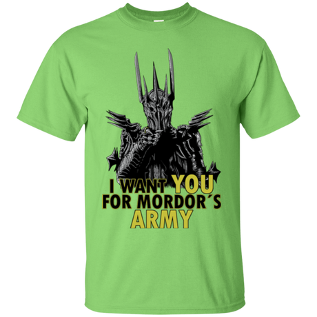 T-Shirts Lime / Small Mordors army T-Shirt