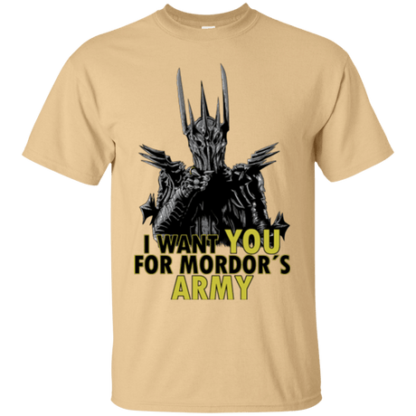 T-Shirts Vegas Gold / Small Mordors army T-Shirt