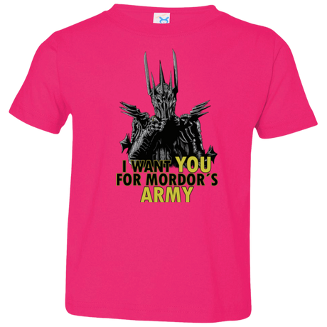 T-Shirts Hot Pink / 2T Mordors army Toddler Premium T-Shirt