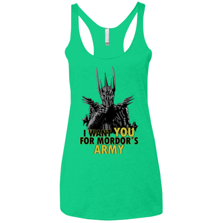 T-Shirts Envy / X-Small Mordors army Women's Triblend Racerback Tank