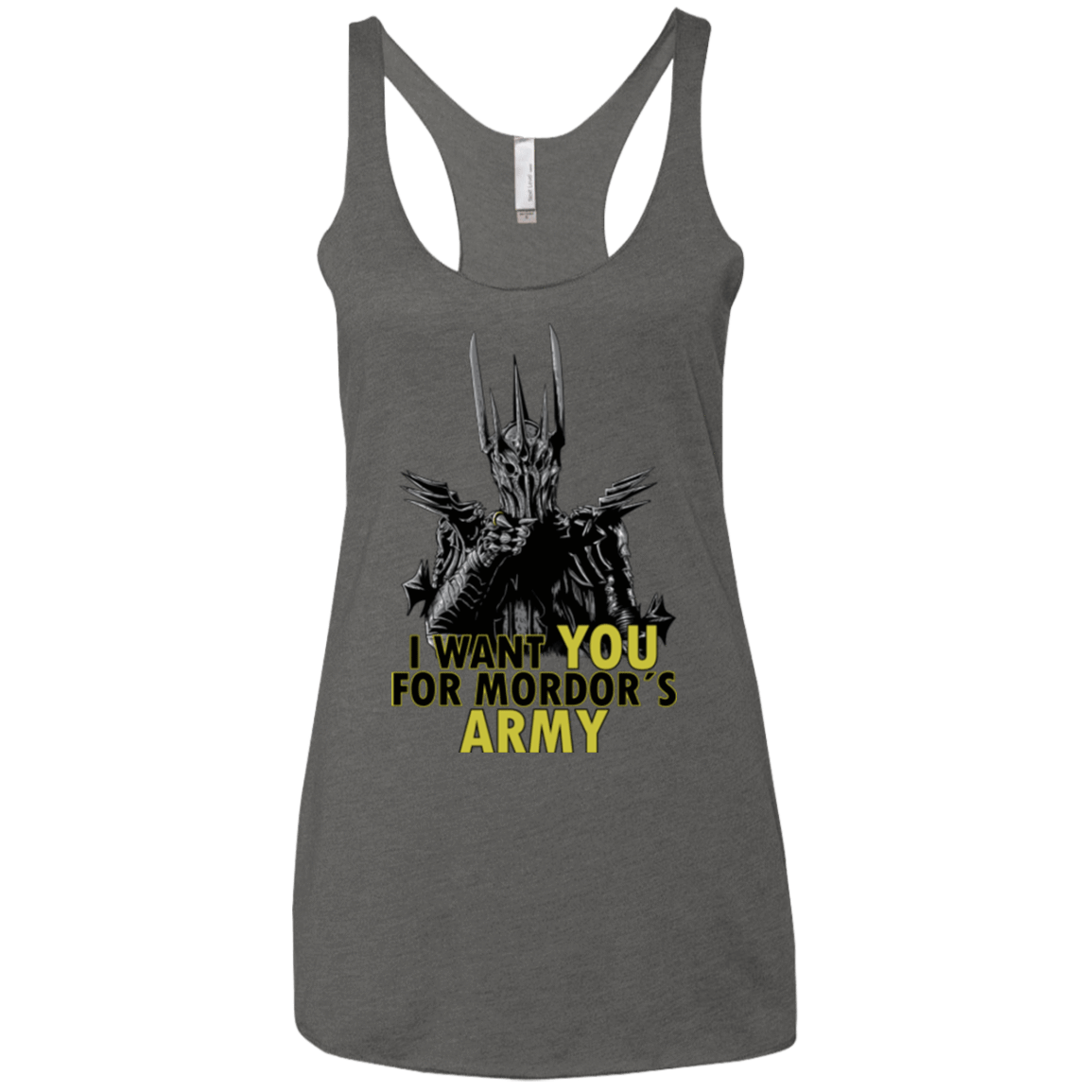 T-Shirts Premium Heather / X-Small Mordors army Women's Triblend Racerback Tank