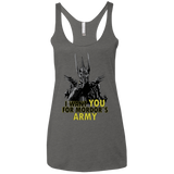 T-Shirts Premium Heather / X-Small Mordors army Women's Triblend Racerback Tank