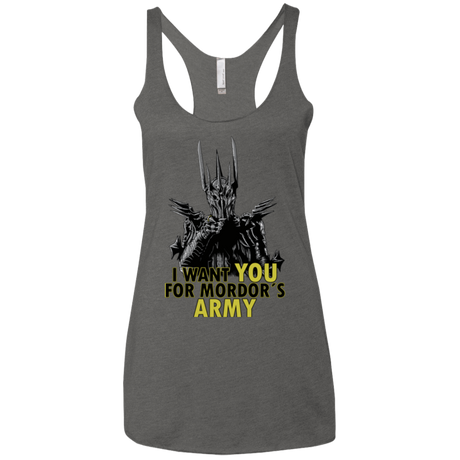 T-Shirts Premium Heather / X-Small Mordors army Women's Triblend Racerback Tank