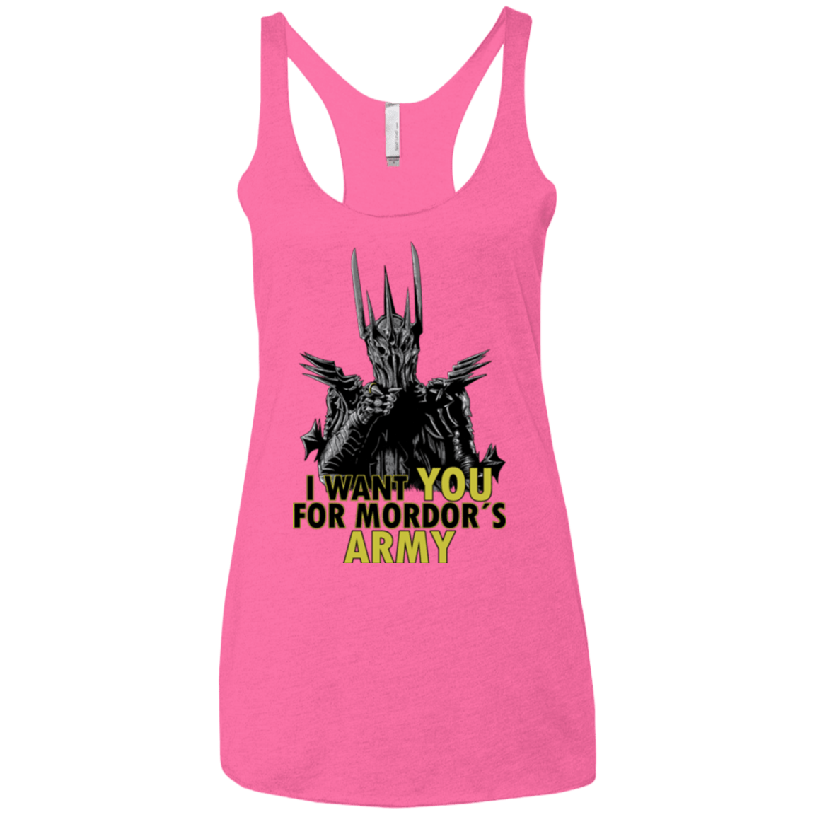 T-Shirts Vintage Pink / X-Small Mordors army Women's Triblend Racerback Tank