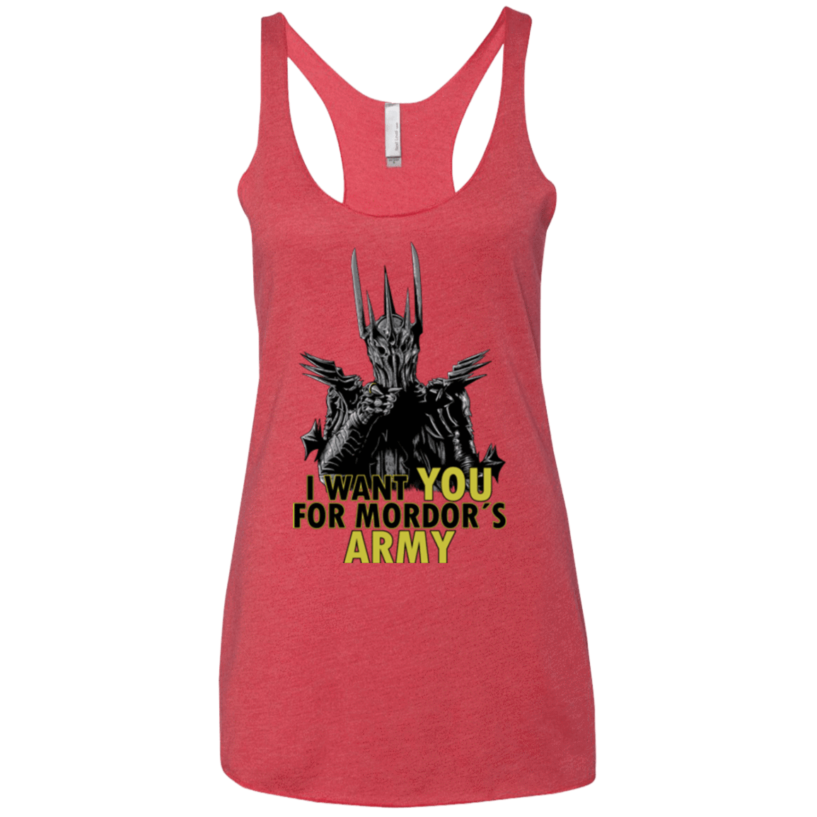 T-Shirts Vintage Red / X-Small Mordors army Women's Triblend Racerback Tank