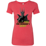 T-Shirts Vintage Red / Small Mordors army Women's Triblend T-Shirt