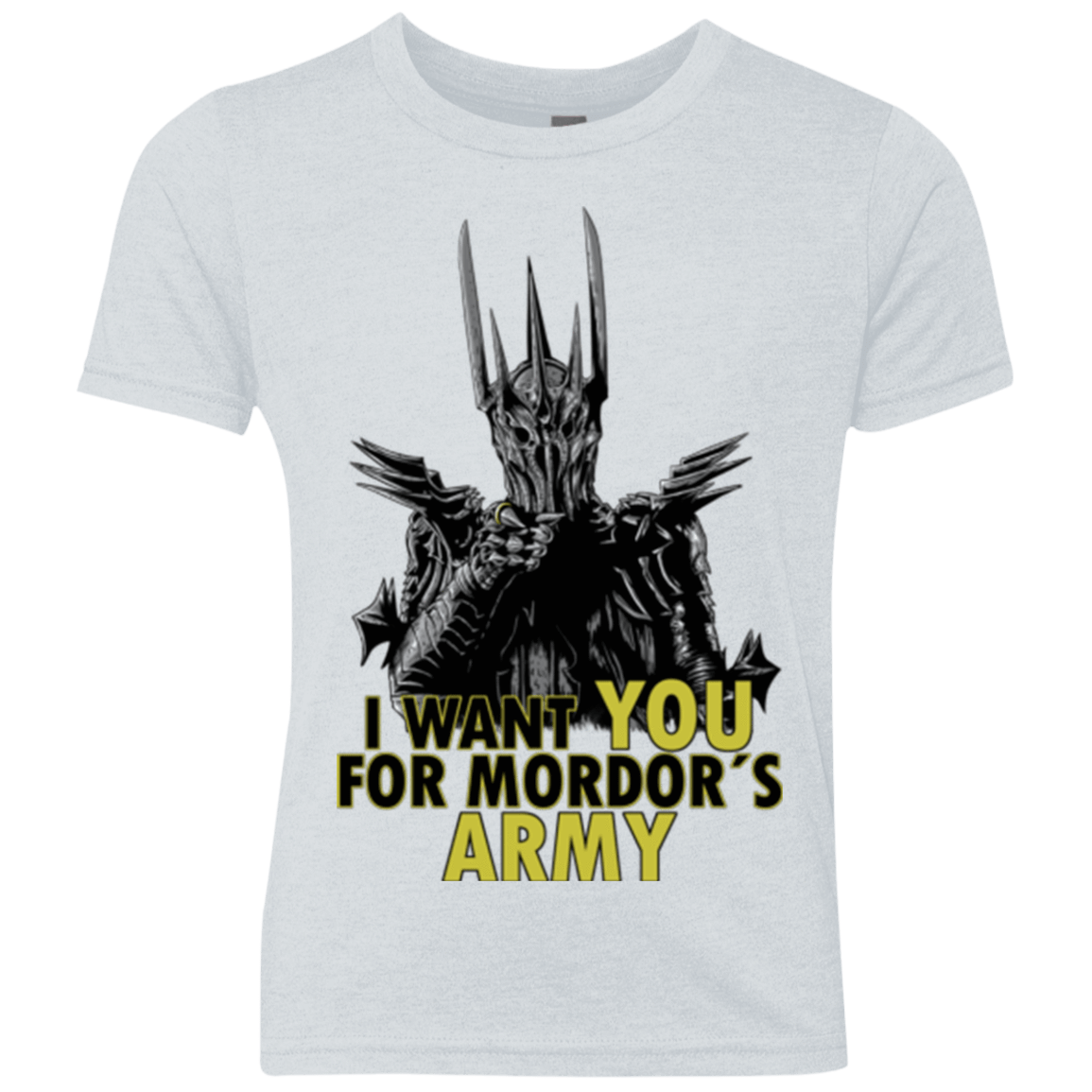 T-Shirts Heather White / YXS Mordors army Youth Triblend T-Shirt