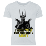 T-Shirts Heather White / YXS Mordors army Youth Triblend T-Shirt