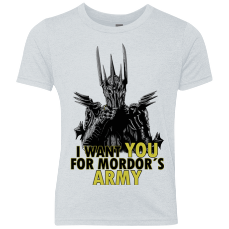 T-Shirts Heather White / YXS Mordors army Youth Triblend T-Shirt