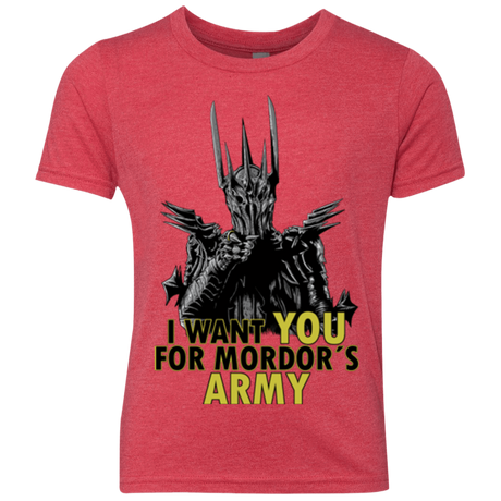 T-Shirts Vintage Red / YXS Mordors army Youth Triblend T-Shirt