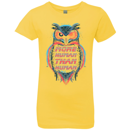 T-Shirts Vibrant Yellow / YXS More Human than Human Girls Premium T-Shirt