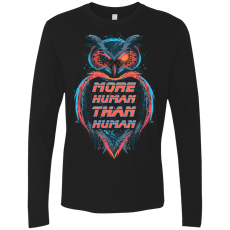 T-Shirts Black / Small More Human than Human Men's Premium Long Sleeve