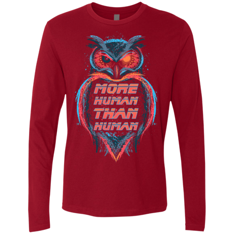 T-Shirts Cardinal / Small More Human than Human Men's Premium Long Sleeve