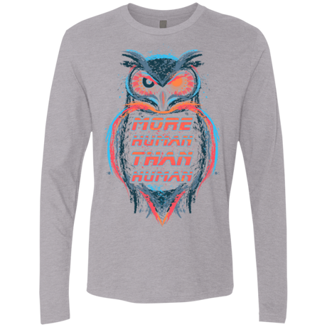 T-Shirts Heather Grey / Small More Human than Human Men's Premium Long Sleeve